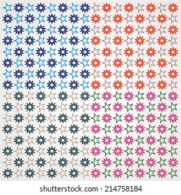Seamless background with stars