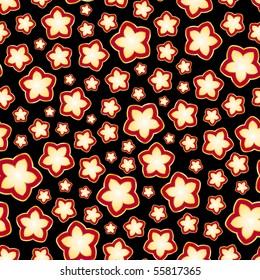 Seamless background with stars.