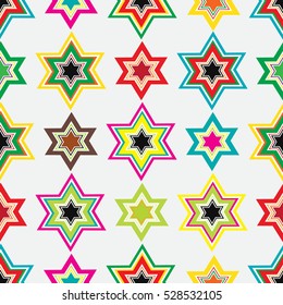 Seamless background with Stars of David