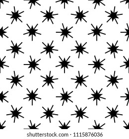Seamless background with stars. Endless background vector illustration, image.