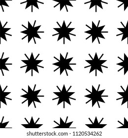 Seamless background with stars. Endless background vector illustration, image.