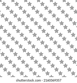 Seamless background with stars on white background. Diagonal strings with stars. Vector illustration. Magic pattern, starry ornamnent