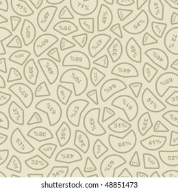 Seamless background with statistic symbols.
