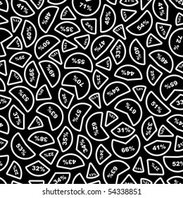 Seamless background with statistic symbols.