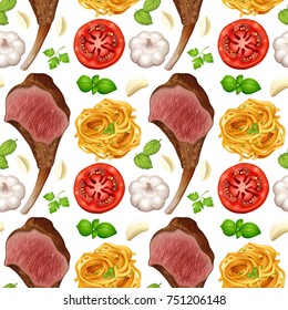 Fondo incomparable con carnes y pasta