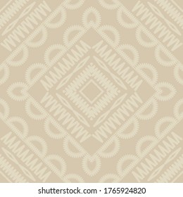 Seamless background with stitch embroidery. Ethnic pattern. Vector illustration for web design or print.