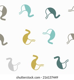 seamless background: stomach