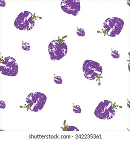 Seamless background with strawberry.