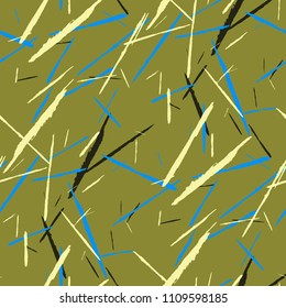 Seamless Background with Stripes.

 Abstract Scratched Texture with Brush Strokes. Scribbled Grunge Pattern for Cloth, Shirt, Dress. Retro Vector Background