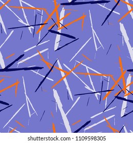 Seamless Background with Stripes.

 Abstract Scratched Texture with Brush Strokes. Scribbled Grunge Rapport for Tablecloth, Wallpaper, Linen. Trendy Vector Background with Stripes