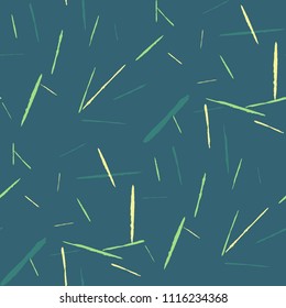 Seamless Background with Stripes. Abstract Scratched Texture with Dry Brush Strokes. Scribbled Grunge Pattern for Cloth, Cotton, Curtains. Retro Vector Background
