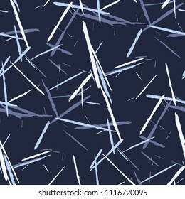 Seamless Background with Stripes.

 Abstract Scratched Texture with Dry Brush Strokes. Scribbled Grunge Motif for Tablecloth, Wallpaper, Dress. Trendy Vector Background