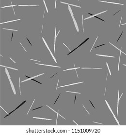 Seamless Background with Stripes. Abstract Scratched Texture with Brush Strokes. Scribbled Grunge Rapport for Cloth, Shirt, Dress. Retro Vector Background with Stripes