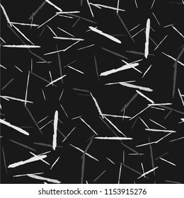 Seamless Background with Stripes. Abstract Scratched Texture with Brush Strokes. Scribbled Grunge Motif for Tablecloth, Wallpaper, Linen. Trendy Vector Background with Stripes