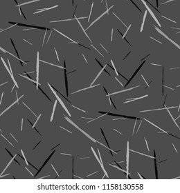 Seamless Background with Stripes. Abstract Scratched Texture with Brush Strokes. Scribbled Grunge Motif for Cloth, Shirt, Dress. Retro Vector Background with Stripes