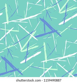 Seamless Background with Stripes. Abstract Scratched Texture with Dry Brush Strokes. Scribbled Grunge Rapport for Tablecloth, Wallpaper, Linen. Retro Vector Background with Stripes