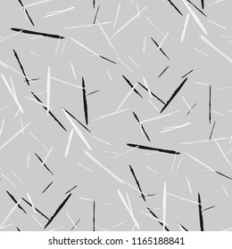 Seamless Background with Stripes. Abstract Scratched Texture with Dry Brush Strokes. Scribbled Grunge Rapport for Tablecloth, Shirt, Dress. Retro Vector Background with Stripes