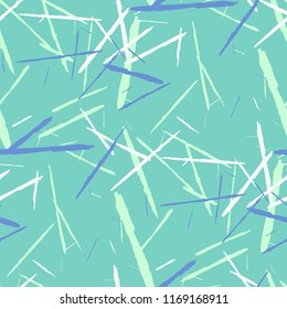 Seamless Background with Stripes. Abstract Scratched Texture with Brush Strokes. Scribbled Grunge Rapport for Cloth, Cotton, Curtains. Retro Vector Background with Stripes