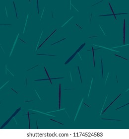 Seamless Background with Stripes. Abstract Scratched Texture with Dry Brush Strokes. Scribbled Grunge Pattern for Cloth, Shirt, Curtains. Retro Vector Background with Stripes