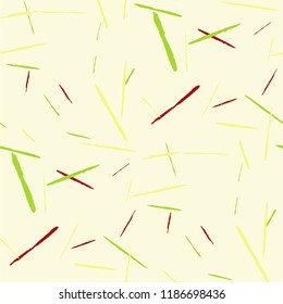 Seamless Background with Stripes. Abstract Scratched Texture with Brush Strokes. Scribbled Grunge Rapport for Chintz, Calico, Swimwear. Retro Vector Background