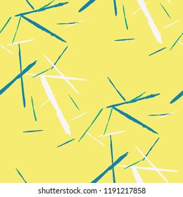 Seamless Background with Stripes. Abstract Scratched Texture with Brush Strokes. Scribbled Grunge Motif for Cloth, Shirt, Curtains. Trendy Vector Background with Stripes