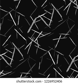 Seamless Background with Stripes. Abstract Scratched Texture with Dry Brush Strokes. Scribbled Grunge Rapport for Tablecloth, Wallpaper, Dress. Rustic Vector Background