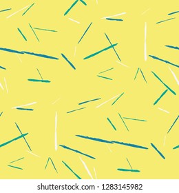 Seamless Background with Stripes. Abstract Scratched Texture with Brush Strokes. Scribbled Grunge Motif for Chintz, Wallpaper, Linen. Retro Vector Background