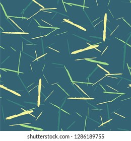 Seamless Background with Stripes. Abstract Scratched Texture with Brush Strokes. Scribbled Grunge Motif for Tablecloth, Wallpaper, Dress. Rustic Vector Background with Stripes