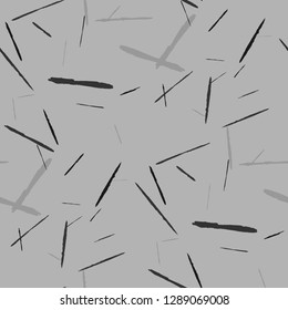 Seamless Background with Stripes. Abstract Scratched Texture with Brush Strokes. Scribbled Grunge Rapport for Tablecloth, Wallpaper, Linen. Trendy Vector Background with Stripes