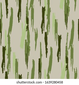Seamless Background with Stripes. Abstract Scratched Texture with Ragged Brushstrokes. Scribbled Grunge Motif for Print, Cloth, Fabric. Rustic Vector Background