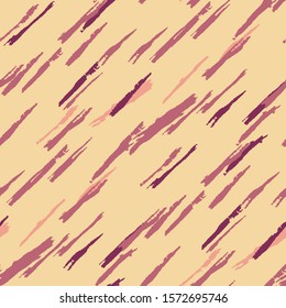 Seamless Background with Stripes. Abstract Texture with Horizontal Dry Brush Strokes Scribbled Grunge Rapport for Wallpaper, Cotton, Textile. Retro Vector Background