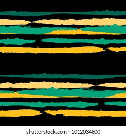 Seamless Background with Stripes Painted Lines. Texture with Horizontal Brush Strokes. Scribbled Grunge Pattern for Sportswear, Fabric, Wallpaper. Rustic Vector Background with Stripes
