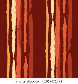 Seamless Background with Stripes Painted Lines. Texture with Vertical Dry Brush Strokes. Scribbled Grunge Rapport for Linen, Fabric, Textile. Rustic Vector Background