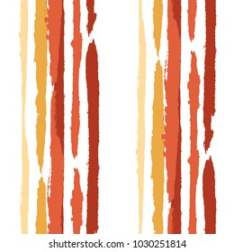 Seamless Background with Stripes Painted Lines. Texture with Vertical Dry Brush Strokes. Scribbled Grunge Motif for Sportswear, Fabric, Cloth. Trendy Vector Background with Stripes