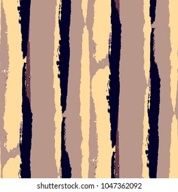 Seamless Background with Stripes Painted Lines. Texture with Vertical Dry Brush Strokes. Scribbled Grunge Rapport for Sportswear, Paper, Cloth. Rustic Vector Background