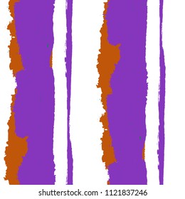 Seamless Background with Stripes Painted Lines. Texture with Vertical Brush Strokes. Scribbled Grunge Rapport for Cloth, Fabric, Textile. Rustic Vector Background with Stripes