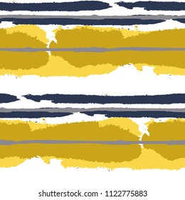 Seamless Background with Stripes Painted Lines. Texture with Horizontal Brush Strokes. Scribbled Grunge Rapport for Cloth, Fabric, Textile. Rustic Vector Background