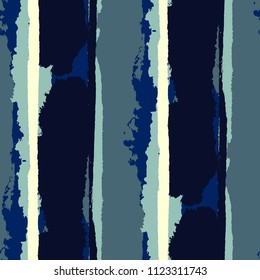 Seamless Background with Stripes Painted Lines. Texture with Vertical Brush Strokes. Scribbled Grunge Pattern for Sportswear, Paper, Cloth. Rustic Vector Background