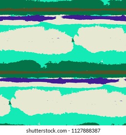 Seamless Background with Stripes Painted Lines. Texture with Horizontal Dry Brush Strokes. Scribbled Grunge Rapport for Sportswear, Paper, Cloth. Rustic Vector Background with Stripes