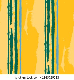 Seamless Background with Stripes Painted Lines. Texture with Vertical Dry Brush Strokes. Scribbled Grunge Pattern for Sportswear, Paper, Cloth. Rustic Vector Background