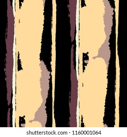Seamless Background with Stripes Painted Lines. Texture with Vertical Dry Brush Strokes. Scribbled Grunge Rapport for Sportswear, Fabric, Wallpaper. Retro Vector Background with Stripes