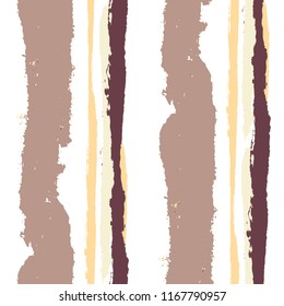 Seamless Background with Stripes Painted Lines. Texture with Vertical Brush Strokes. Scribbled Grunge Rapport for Sportswear, Paper, Cloth. Trendy Vector Background with Stripes