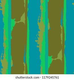 Seamless Background with Stripes Painted Lines. Texture with Vertical Brush Strokes. Scribbled Grunge Pattern for Sportswear, Paper, Cloth. Rustic Vector Background with Stripes