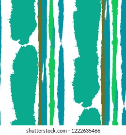Seamless Background with Stripes Painted Lines. Texture with Vertical Dry Brush Strokes. Scribbled Grunge Rapport for Linen, Fabric, Wallpaper. Rustic Vector Background with Stripes