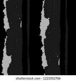 Seamless Background with Stripes Painted Lines. Texture with Vertical Dry Brush Strokes. Scribbled Grunge Pattern for Linen, Fabric, Wallpaper. Retro Vector Background with Stripes