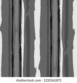 Seamless Background with Stripes Painted Lines. Texture with Vertical Dry Brush Strokes. Scribbled Grunge Rapport for Sportswear, Fabric, Cloth. Retro Vector Background