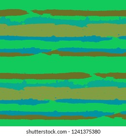 Seamless Background with Stripes Painted Lines. Texture with Horizontal Brush Strokes. Scribbled Grunge Rapport for Cloth, Swimwear, Textile. Trendy Vector Background with Stripes
