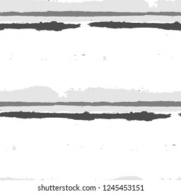 Seamless Background with Stripes Painted Lines. Texture with Horizontal Dry Brush Strokes. Scribbled Grunge Rapport for Cloth, Fabric, Textile. Rustic Vector Background