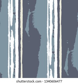Seamless Background with Stripes Painted Lines. Texture with Vertical Brush Strokes. Scribbled Grunge Rapport for Sportswear, Fabric, Wallpaper. Rustic Vector Background