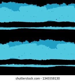 Seamless Background with Stripes Painted Lines. Texture with Horizontal Brush Strokes. Scribbled Grunge Pattern for Sportswear, Paper, Cloth. Retro Vector Background with Stripes